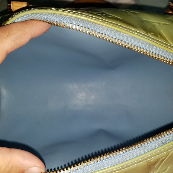 Louis Vuitton Vernis Bedford Green Baby Blue LV - Picture 5 of 6